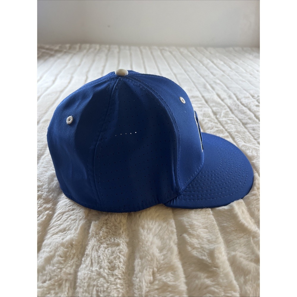 VTG The Game Pro Embroidered N Baseball Hat Fitted Blue White GP521 S Flex Fit - Picture 5 of 7